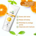 VIONI Vitamin C Face Wash for Brightening, Acne Control & Oil-Free Skin (100ml) - Image 3