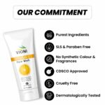 VIONI Vitamin C Face Wash for Brightening, Acne Control & Oil-Free Skin (100ml) - Image 4