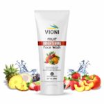 VIONI Fruit Brightening Face Wash for Glowing Skin, Hydration & Acne Control (100ml)