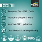 VIONI Face Scrub with Aloe Vera, Coffee Extract & Vitamins – Deep Cleansing & Skin Brightening (200gm) - Image 4