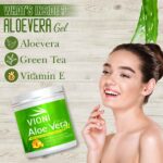 VIONI Aloe Vera Gel with Green Tea & Vitamin E – Skin & Hair Moisturizing Gel (500g) - Image 2