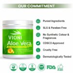 VIONI Aloe Vera Gel with Green Tea & Vitamin E – Skin & Hair Moisturizing Gel (500g) - Image 5