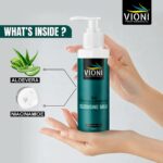 VIONI Skin Whitening & Brightening Cleansing Milk with Aloe Vera & Niacinamide (250ml) - Image 3